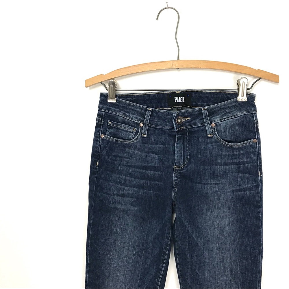 Paige Verdugo Ankle Skinny Jeans Raw Hem 25 A9 - Picture 2 of 7